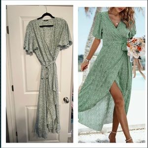 SHEIN floral wrap dress, Sz. 3x